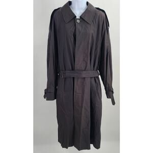 Towne Limits Vintage all season's men's raincoat trench black Size 44R classic